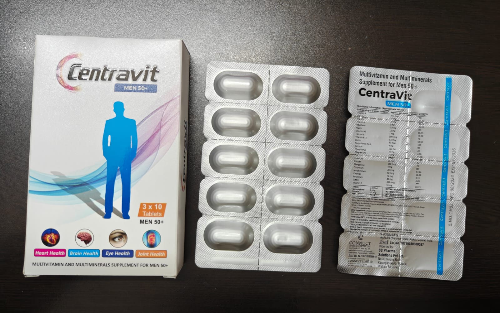 CentraVit Men 50+ - Multivitamin and Multimineral Supplement